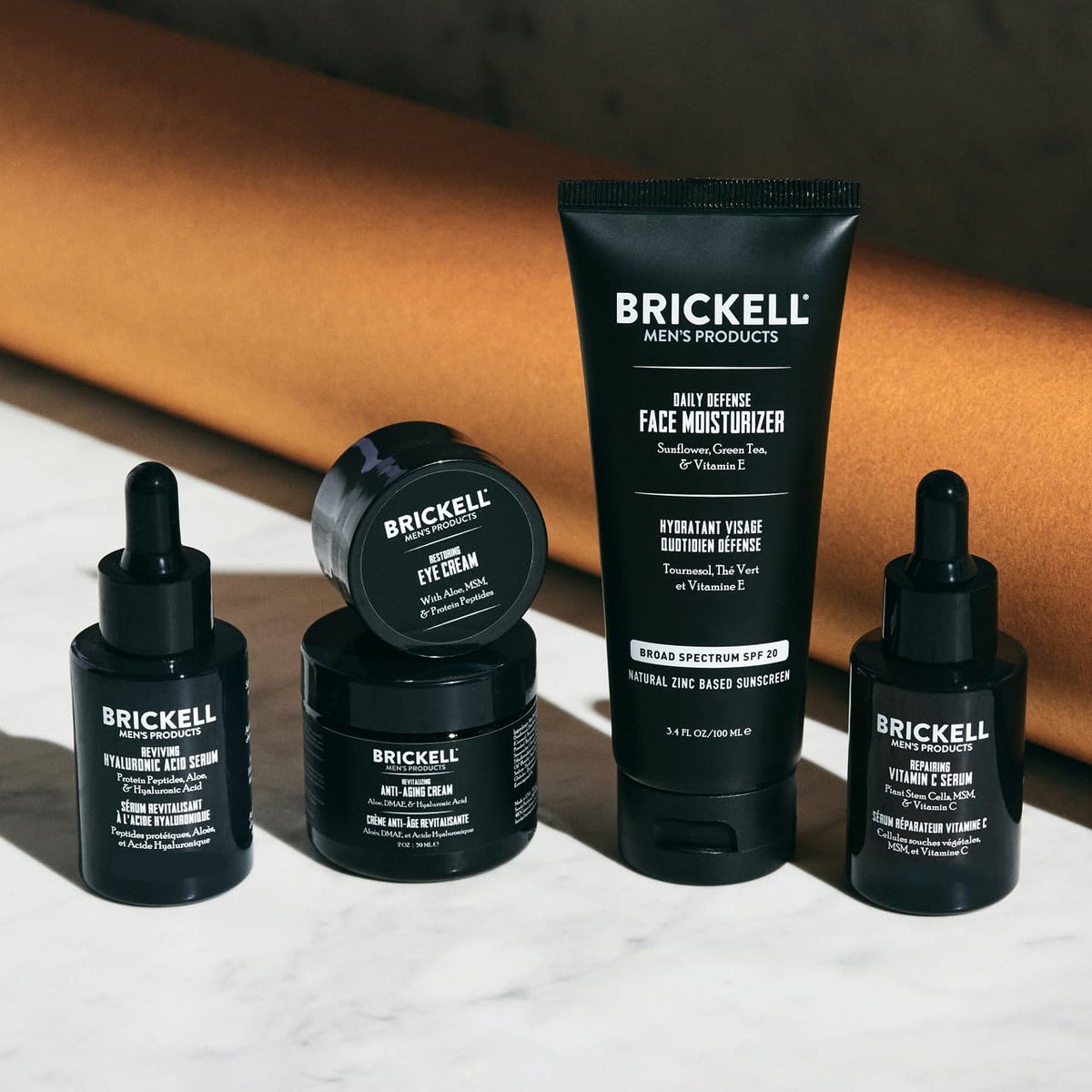 Brickell night cream texture spread on hand showing rich hydration and fast absorption benefit