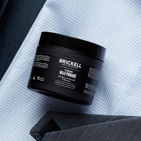 Brickell Men’s Products close-up of wax texture illustrating smooth spreadability benefit