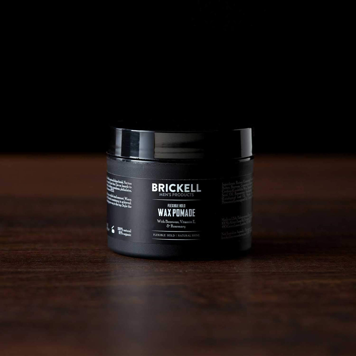 Brickell Men’s Products wax on fingertips showing easy application and reworkable hold benefit