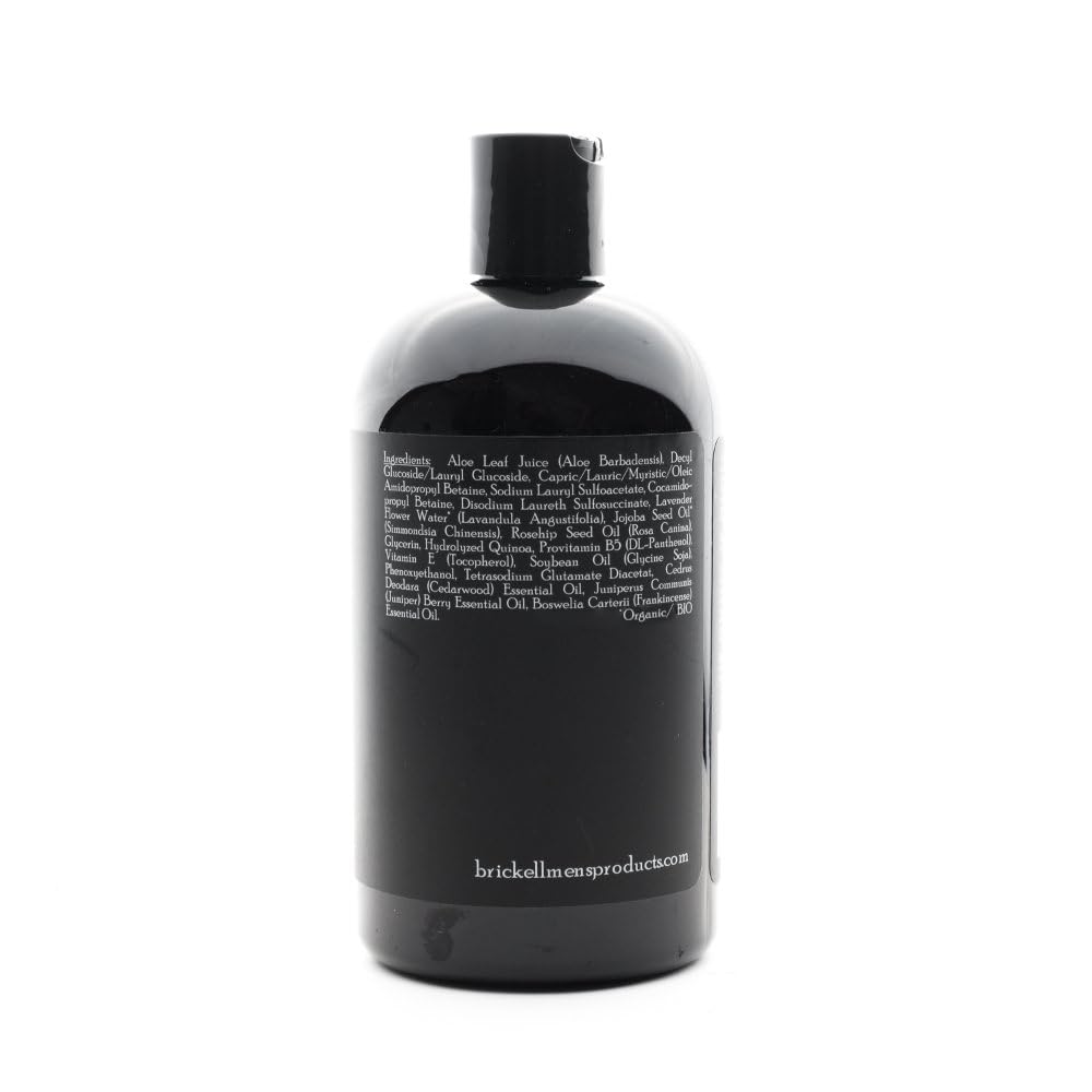 Brickell 16 ounce Rapid Wash next to ruler showing true size and value