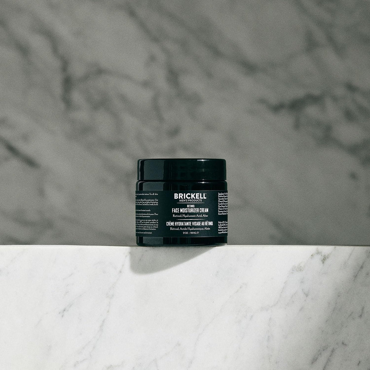 Brickell dispensing retinol moisturizer from pump for easy dosing