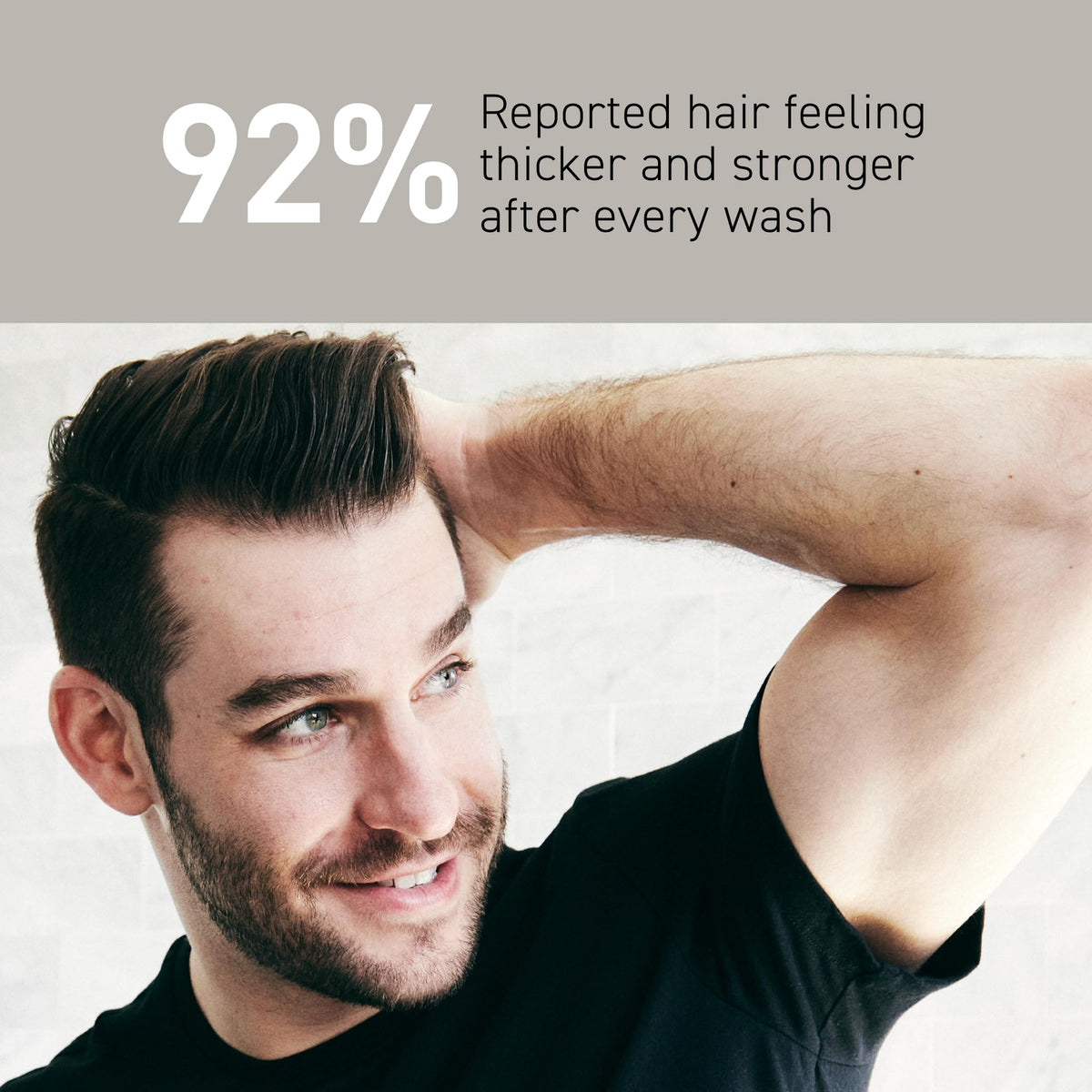 Brickell Men's Products shampoo texture closeup for lightweight cleansing