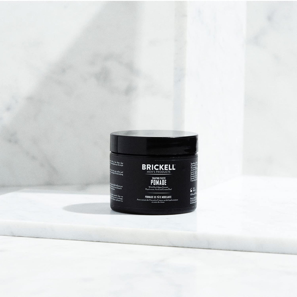 Brickell paste texture close-up showing creamy wax for easy styling
