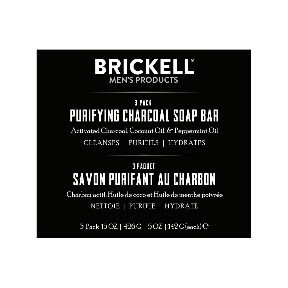 Brickell soap in use creating lather on hands delivering refreshing feel benefit