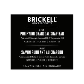 Brickell soap in use creating lather on hands delivering refreshing feel benefit