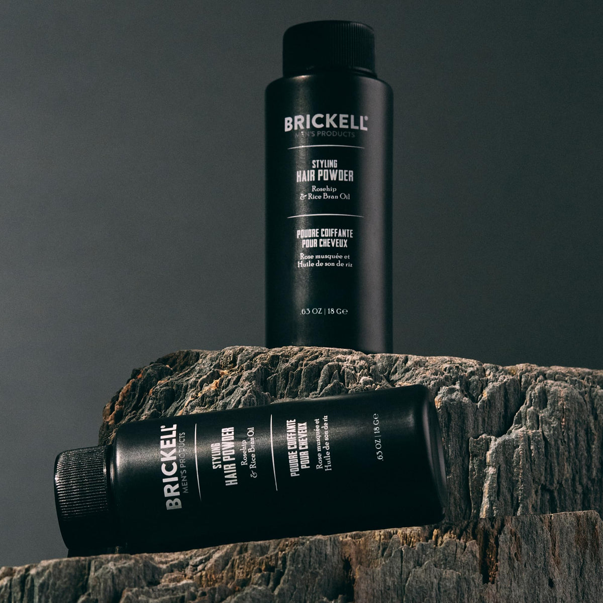 Brickell styled hair lifestyle image showing natural matte finish