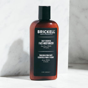 Brickell texture closeup highlighting lightweight lotion for quick hydration benefit