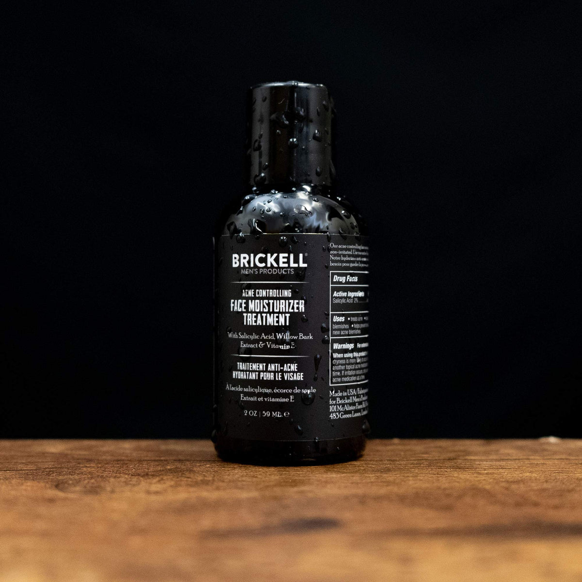 Brickell texture closeup demonstrating lightweight, non-greasy hydration
