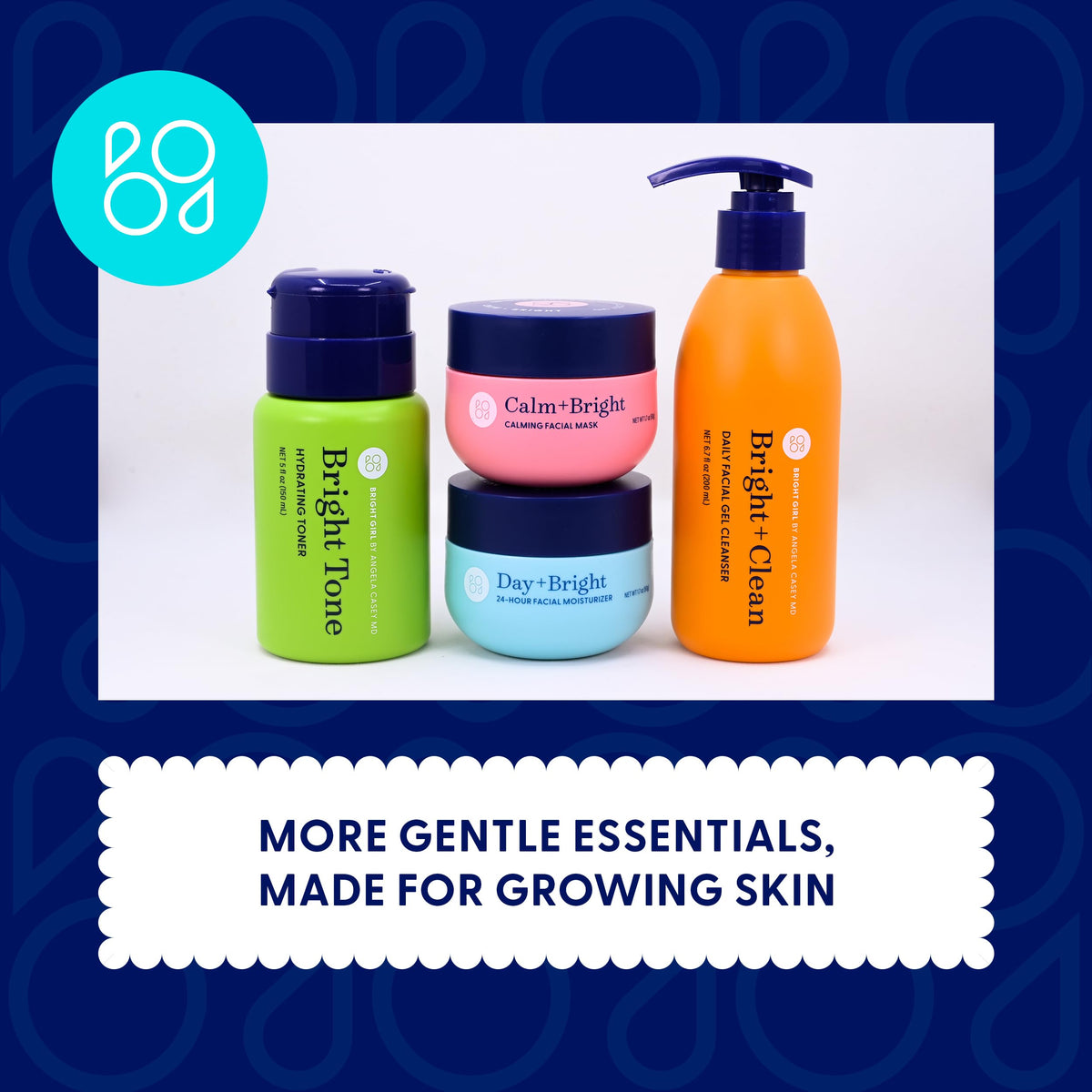 Bright Girl moisturizer on bathroom shelf in morning routine offering daily support