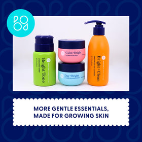 Bright Girl moisturizer on bathroom shelf in morning routine offering daily support