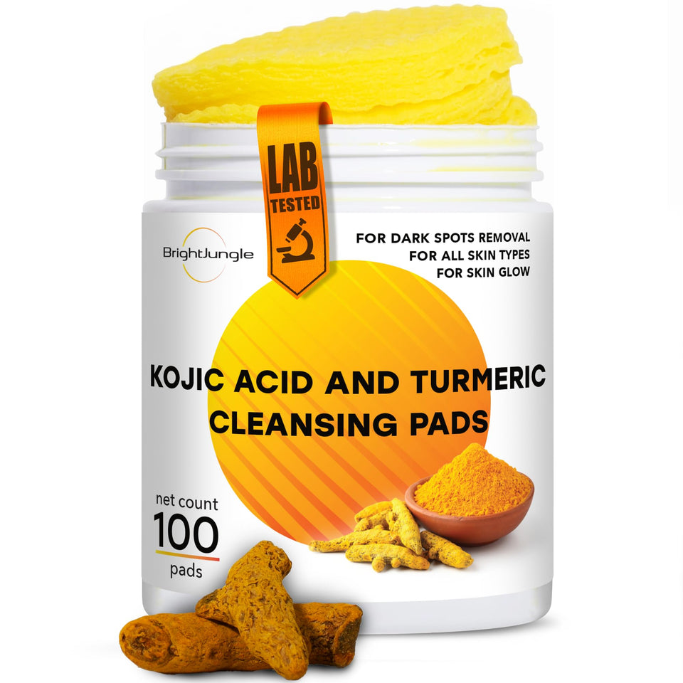 BRIGHTJUNGLE front jar showing 100 pads and clear benefits