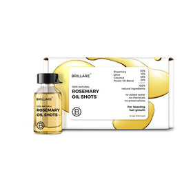 BRILLARE front packaging showing rosemary oil shots and fast absorption benefit