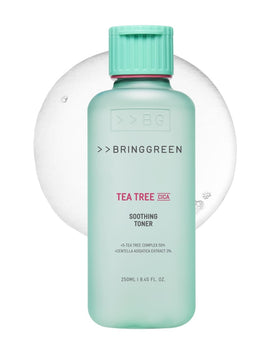 BRING GREEN bottle front packaging showing toner and benefits