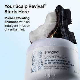 briogeo back label close up listing ingredients and usage benefits
