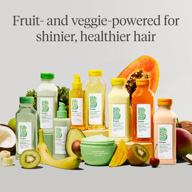 briogeo banana and coconut superfoods display conveying natural nourishment