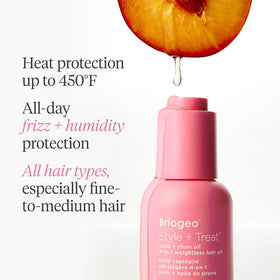 briogeo before and after image showing frizz reduction and improved smoothness