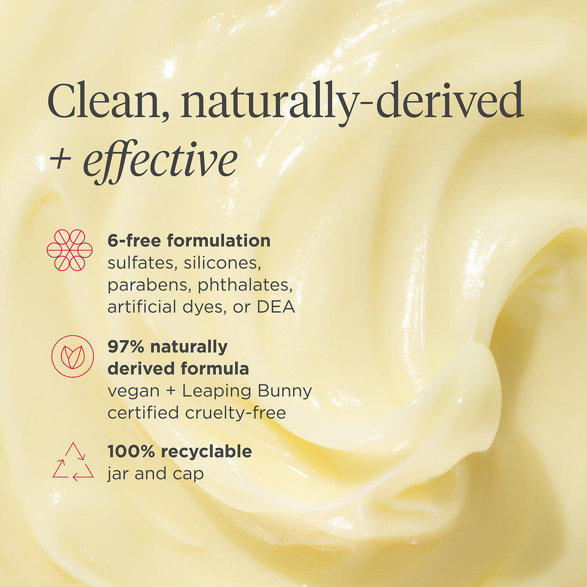 Briogeo label close-up showing vegan, color-safe and naturally derived claims