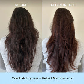 Briogeo conditioner texture close-up illustrating creamy slip