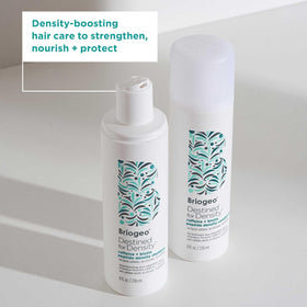 Briogeo duo placed in a bathroom scene for lifestyle appeal
