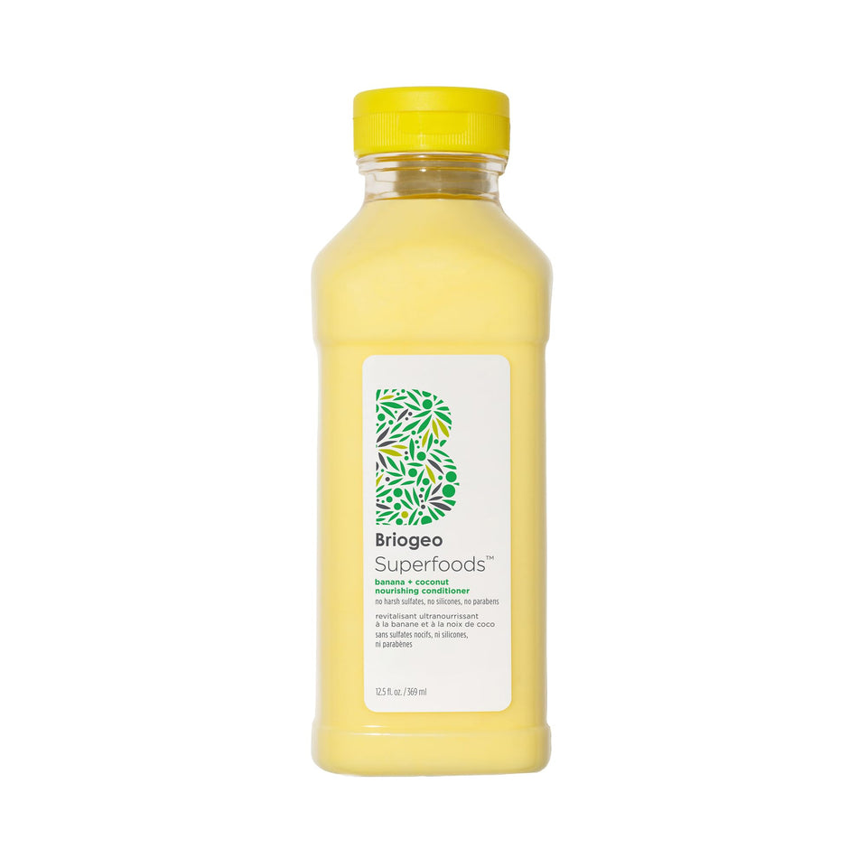 briogeo front packaging bottle showing product and size, clear branding and benefit