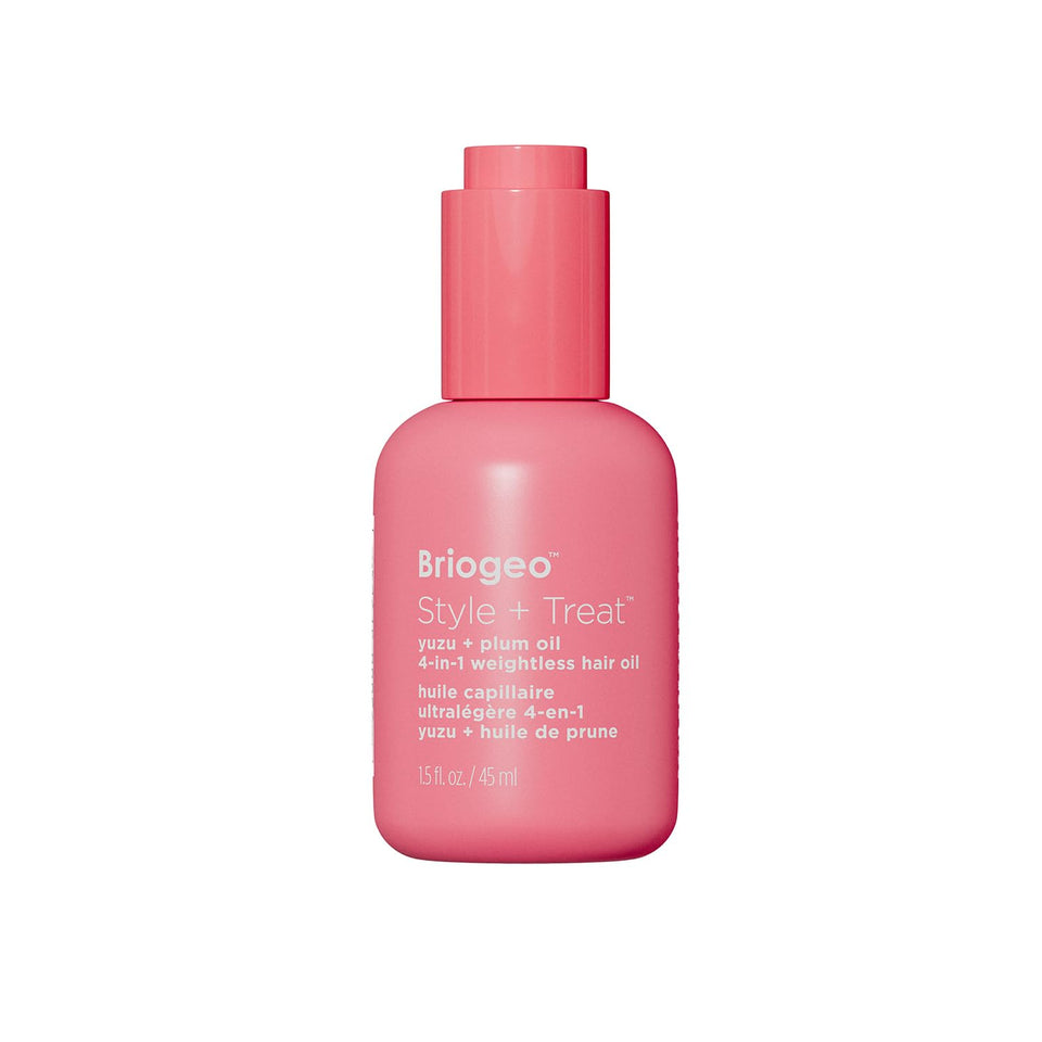 briogeo front packaging showing compact oil bottle and clean branding for easy recognition
