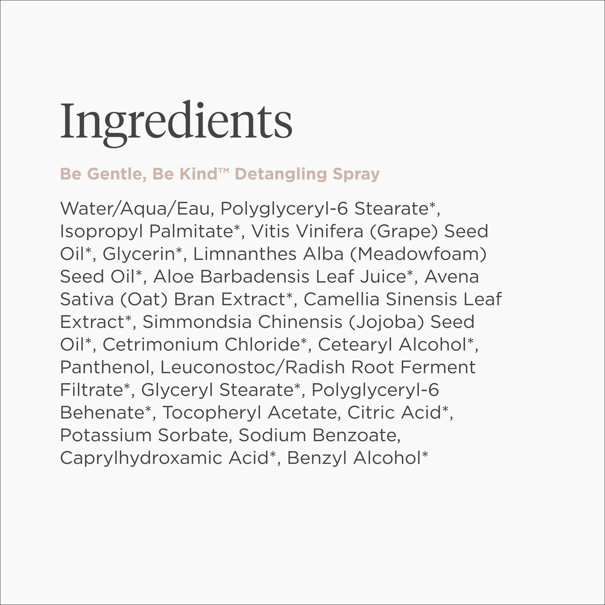 Briogeo label close-up highlighting fragrance-free and Leaping Bunny certification