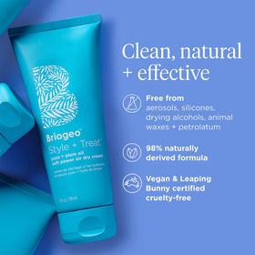 briogeo product staged on bathroom shelf for everyday styling inspiration
