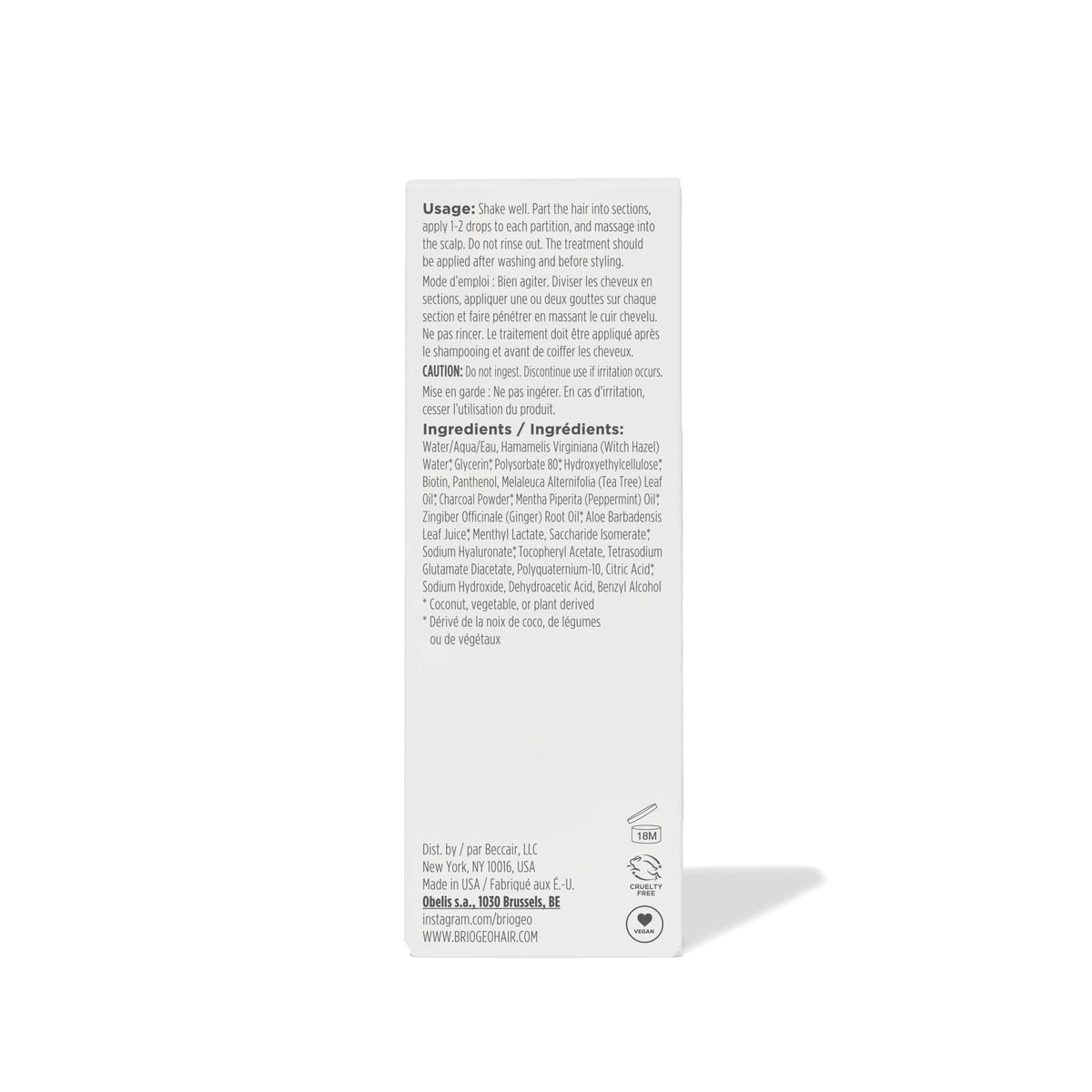 Briogeo lifestyle bathroom shelf with serum suggesting daily routine use