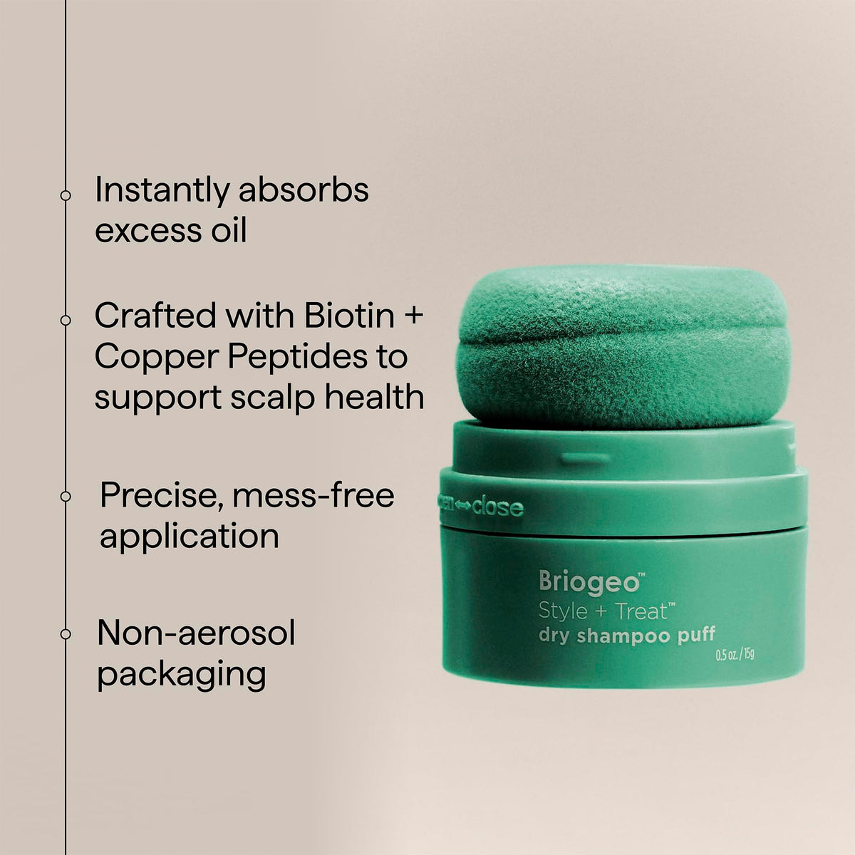 Briogeo on blonde hair showing invisible finish and refreshed roots