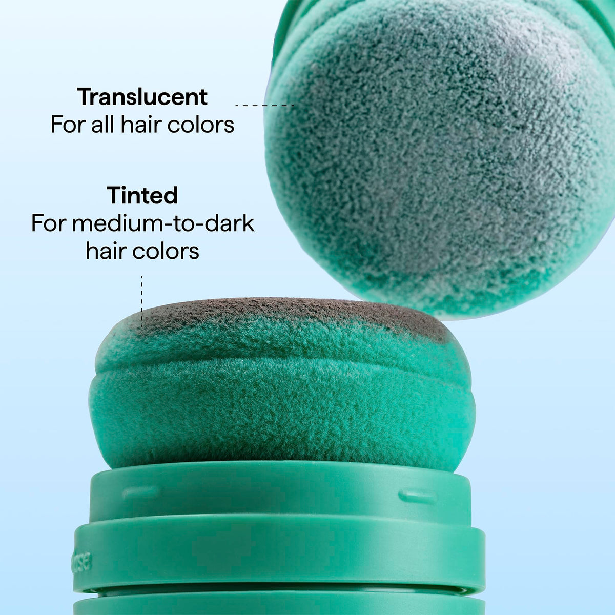 Briogeo on dark hair demonstrating no white cast and natural finish