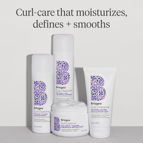 Briogeo pouring viscous shampoo to display rich texture and concentrated formula