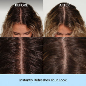 Briogeo close-up of precision puff applicator for targeted root placement