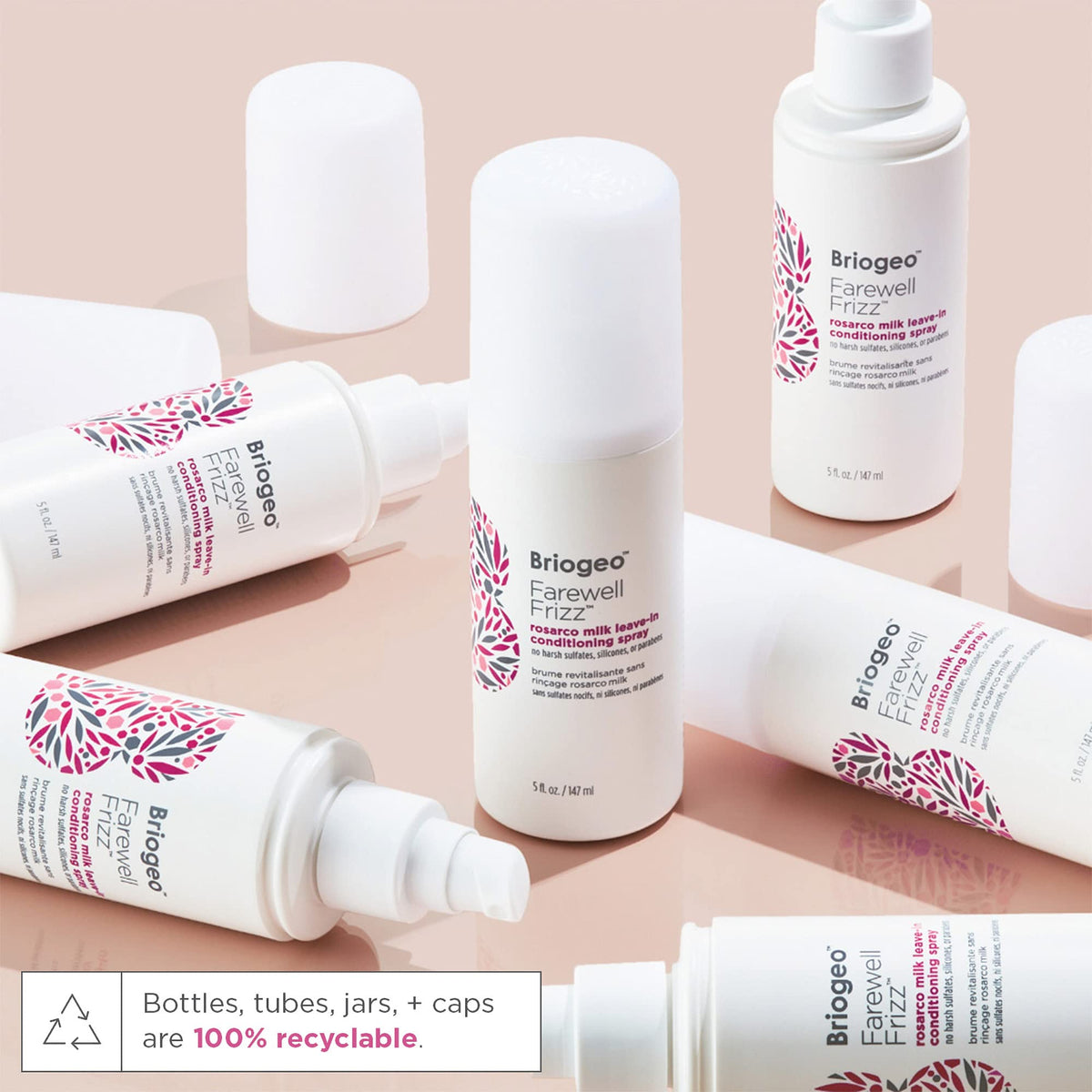 Briogeo label detail highlighting clean vegan ingredients