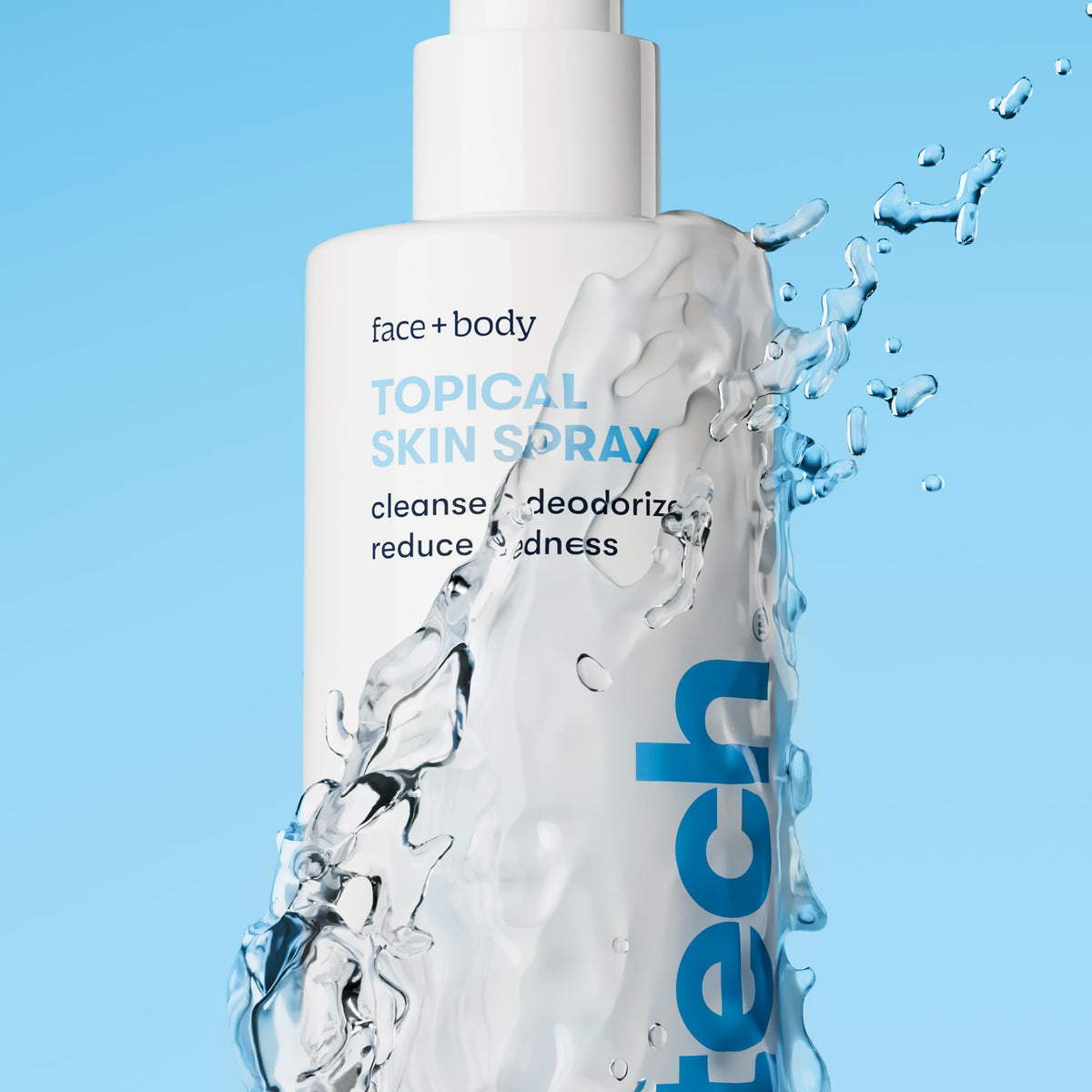 BRIOTECH droplet on skin texture illustrating soothing hydration and calm finish