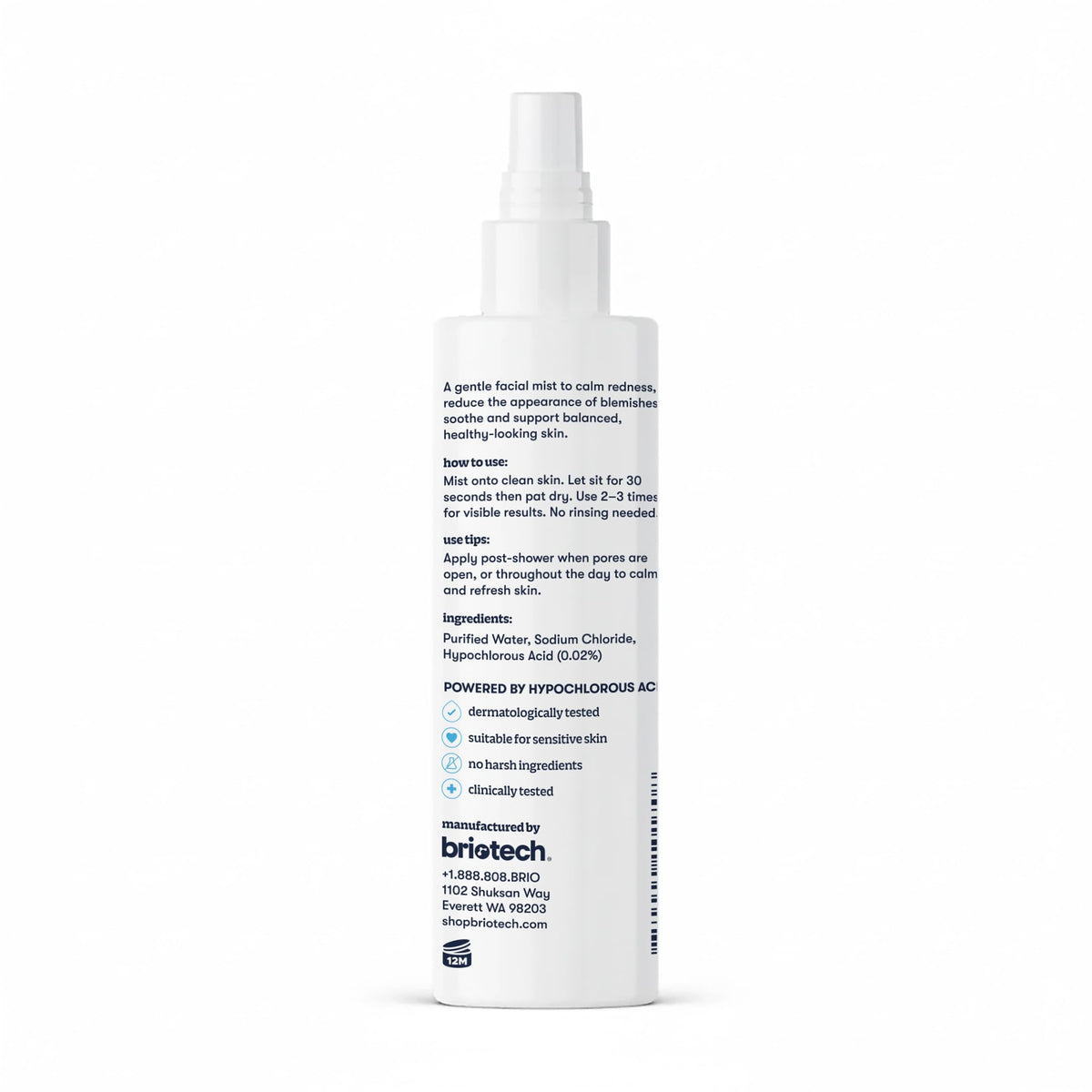 BRIOTECH salt and water visual representing HOCl origin and minimal-ingredient benefit