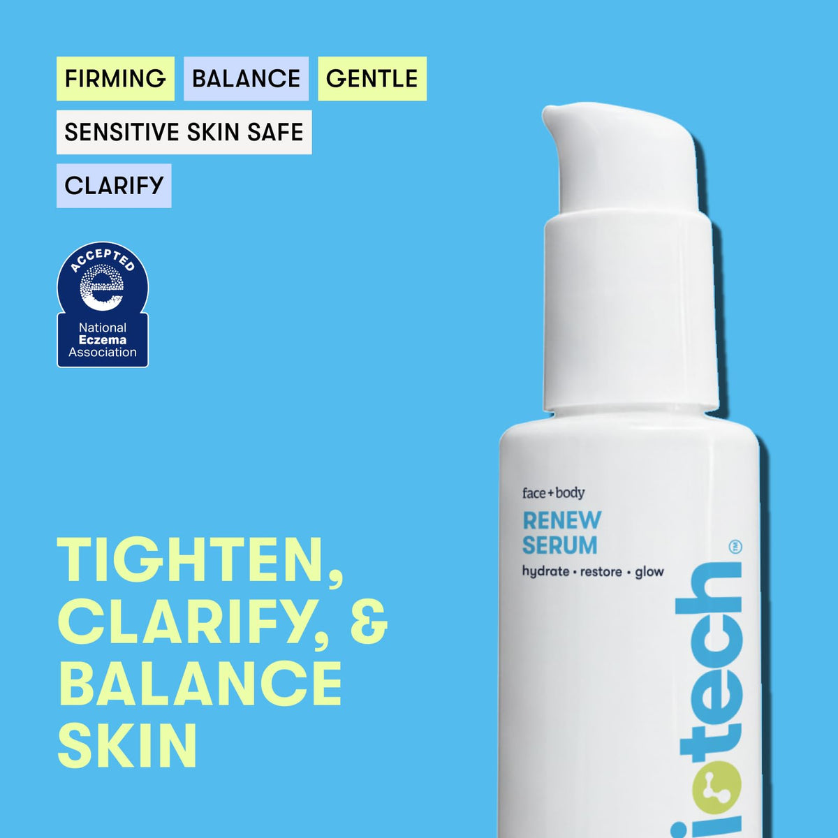 BRIOTECH close-up gel texture highlighting lightweight, soothing feel