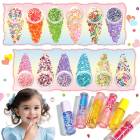 BRIPATI glitter powders and sequins detailed to show sparkle and decorative effects