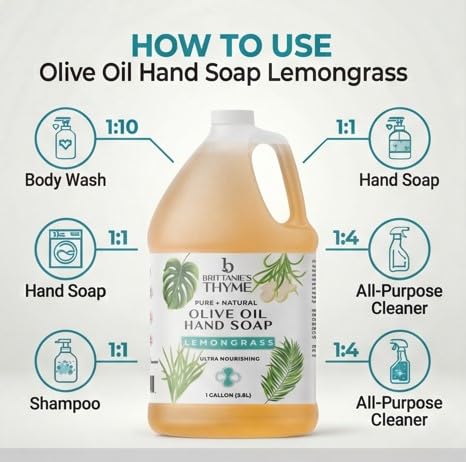 Brittanie's foaming hand wash dispensed showing gentle lather for skin