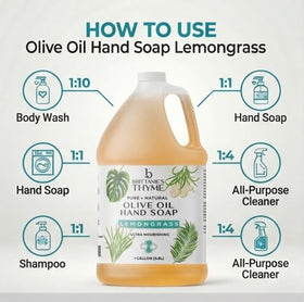 Brittanie's foaming hand wash dispensed showing gentle lather for skin