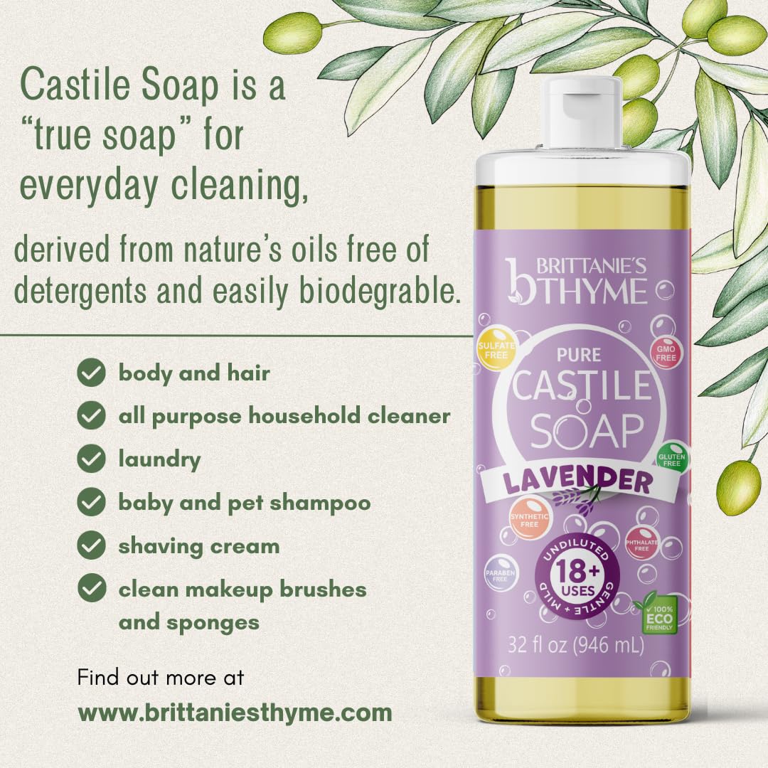Brittanie's Thyme close-up of soap texture highlighting creamy lather and gentle clean