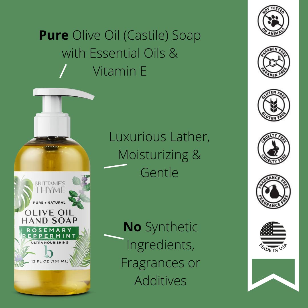 Brittanie's Thyme lather texture close-up demonstrating gentle, moisturizing foam