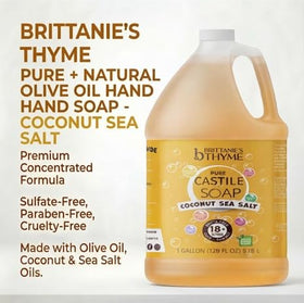 Brittanie's Thyme diluted in pump bottle ready for handwashing convenience