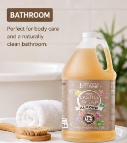 Brittanie's Thyme soapy suds on dishes illustrating grease-cutting power
