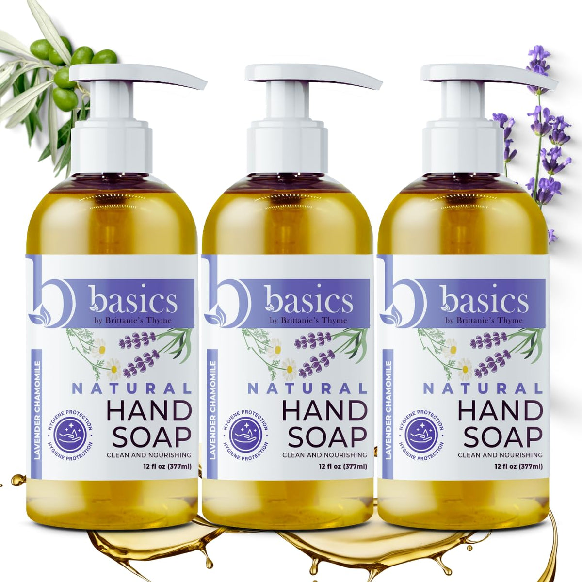 Brittanie's Thyme front packaging showing calming lavender benefits