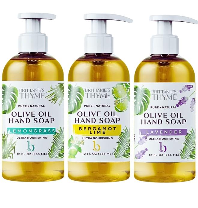 Brittanie's Thyme front packaging trio showing scent variety and refill convenience
