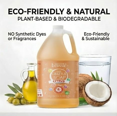 Brittanie's Thyme used for gentle hand wash in bathroom emphasizing softness