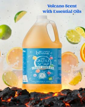 Brittanie's Thyme used as diluted spray cleaning kitchen countertop effectively