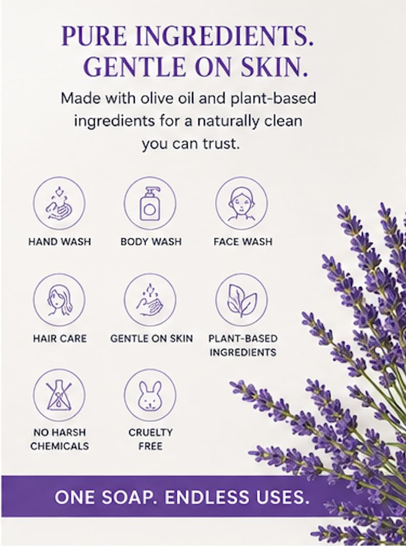 Brittanie's Thyme foaming handwash on palm displaying gentle cleanse
