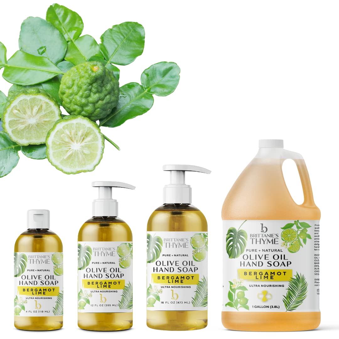Brittanie's Thyme on bathroom counter creating a fresh bergamot-lime atmosphere