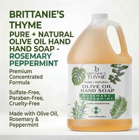 Brittanie's Thyme bottle neck pouring concentrate for easy refills